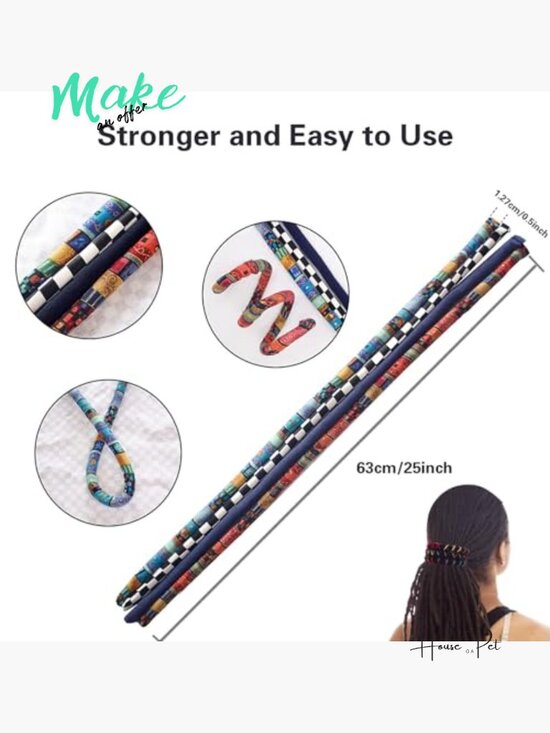 Bendable Spiral Lock Hair Tie for Dreadlocks Long Thick Curly Hair Ponytail main image 5